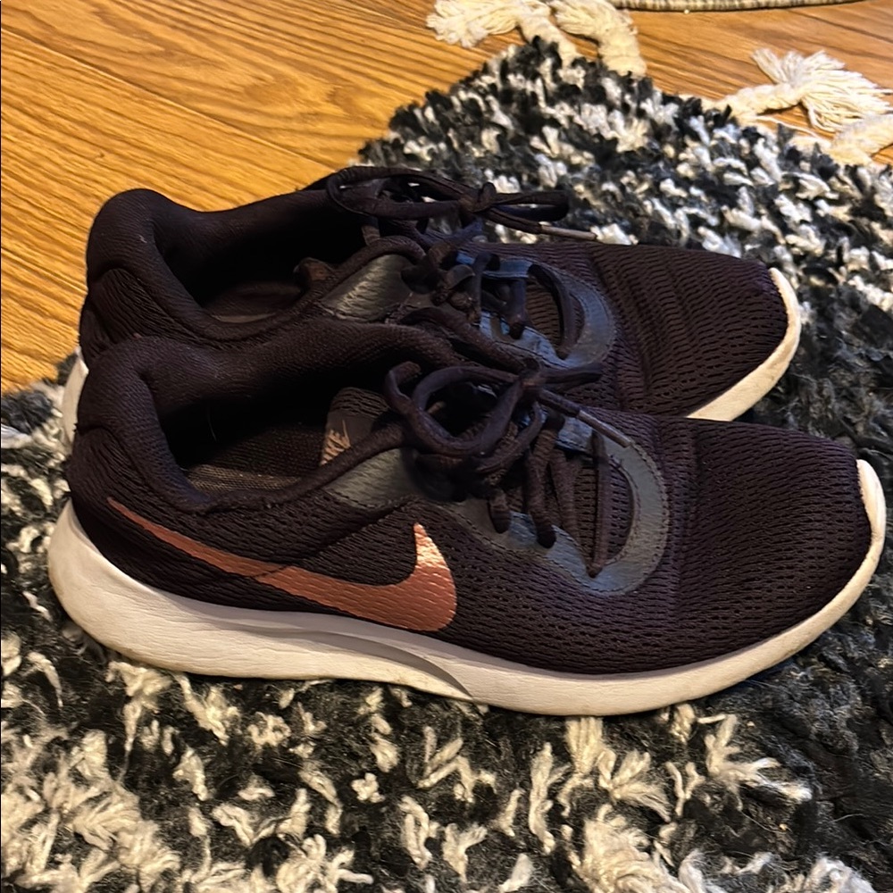 Black and Copper Athletic Shoes